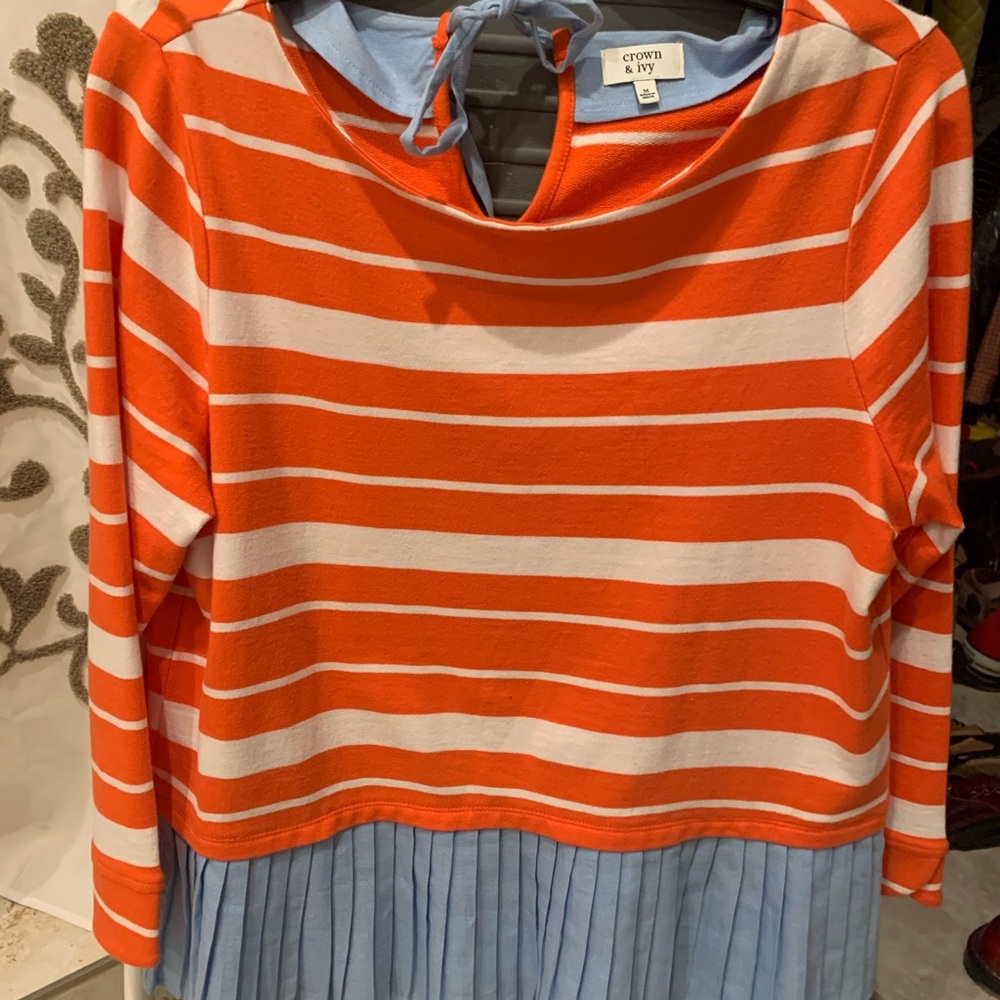 Crown and Ivey peplum two-fer top